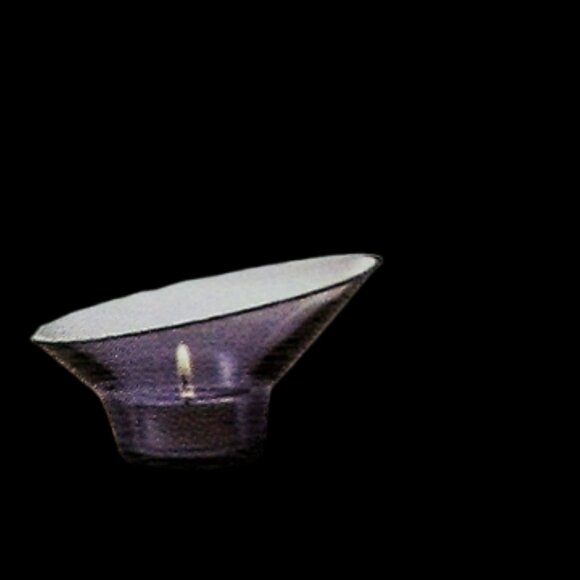 Holmegaard Italian Designed Art Glass Candle Holder, Home Decor, Candleholder - Picture 1 of 13